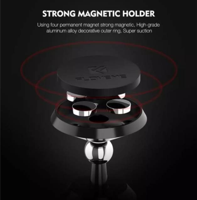 Floveme Holder Magnetic 360 Floveme Car Holder Magnet for Dasboard Original