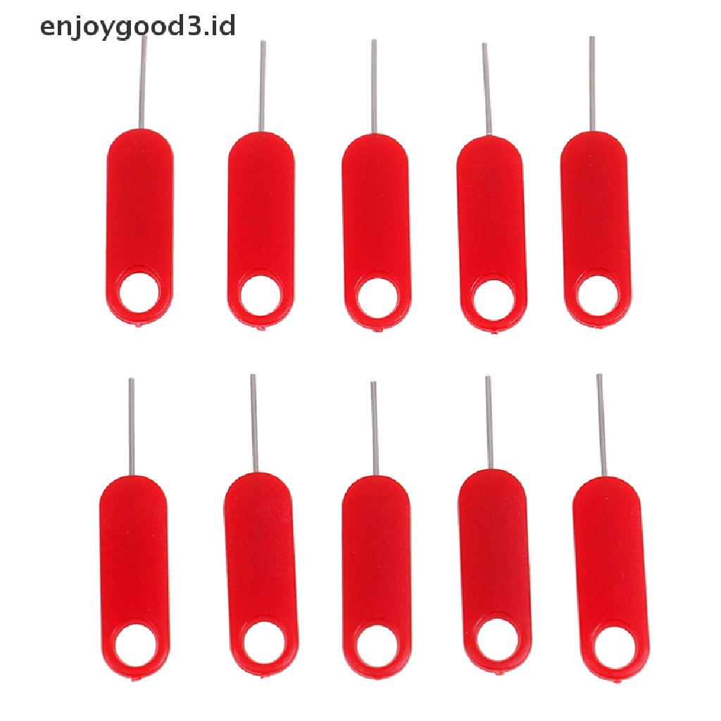 (Rready Stock) 10 Pcs pin Pelepas sim card Warna Merah (ID)