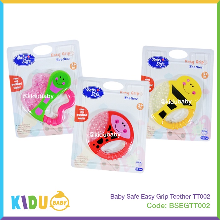 Baby Safe Easy Grip Teether TT002 TT003 Mainan Gigitan Bayi Kidu Baby