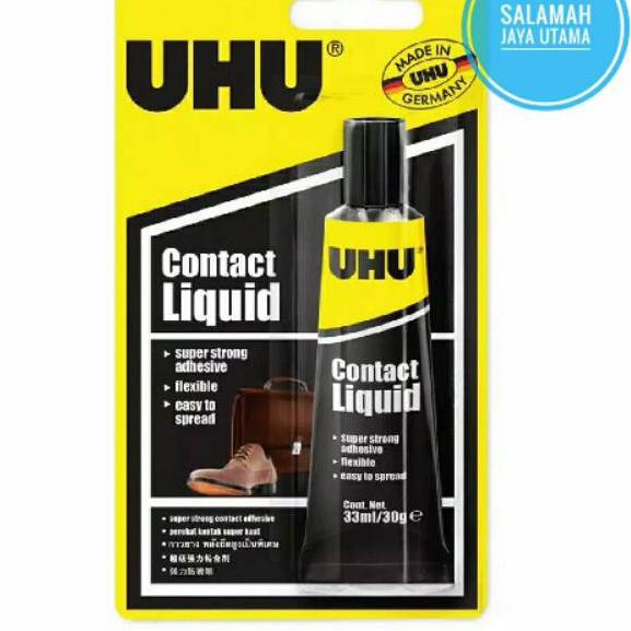 

✣*New* UHU Household Contact Liquid 33 ml Blister / Lem Sepatu / Lem Tas / Lem Kulit / Lem Karet ✣