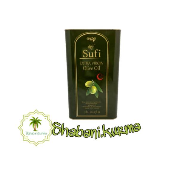 Minyak zaitun sufi extra virgin olive oil 3Liter / Minyak murah