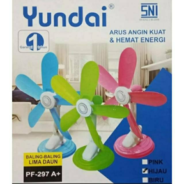 KIPAS MULTI 3IN1 YUNDAI PF-297 A+ DUDUK JEPIT DINDING 30W