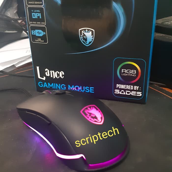 Sades Lance Macro Gaming Mouse RGB - with AVAGO Sensor