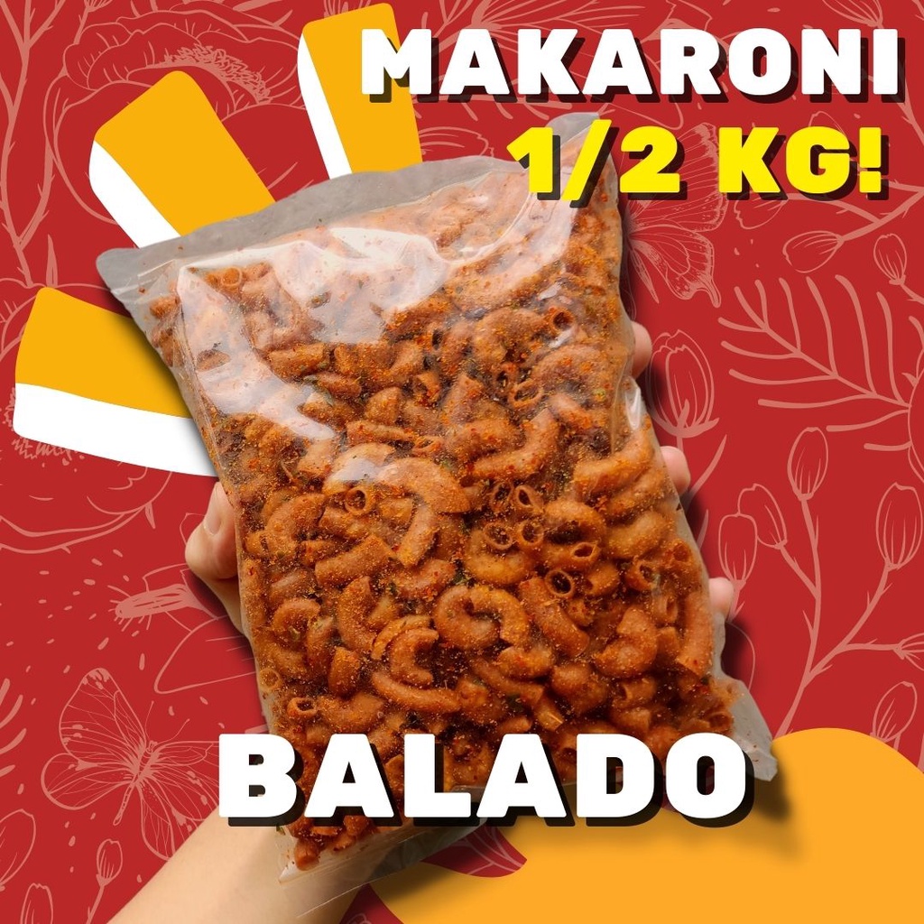 

[PALING MURAH BANYAK] MAKARONI KILOAN BALADO 1/2 KG (500 GR)