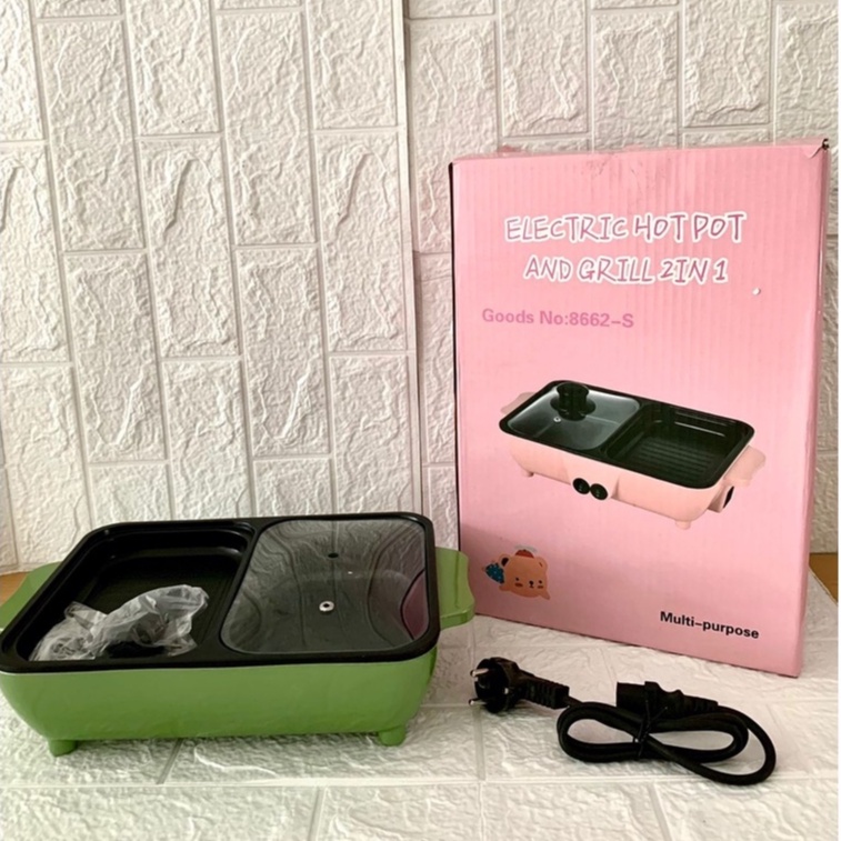 Shabu Hot Pot And Grill 2 in 1 Electric BBQ MKT.S