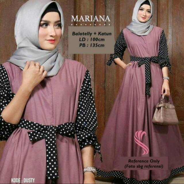 YT Tunik Mariana / baju syar'i / tunik murah / baju muslim