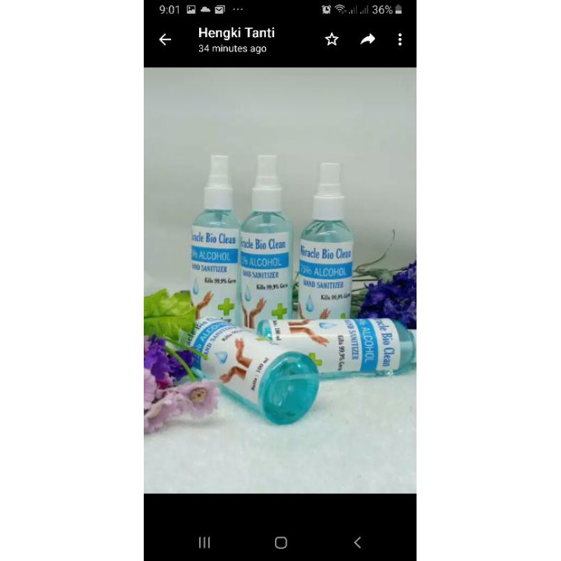 Miracle Bio Clear Hand Sanitizer 100ml