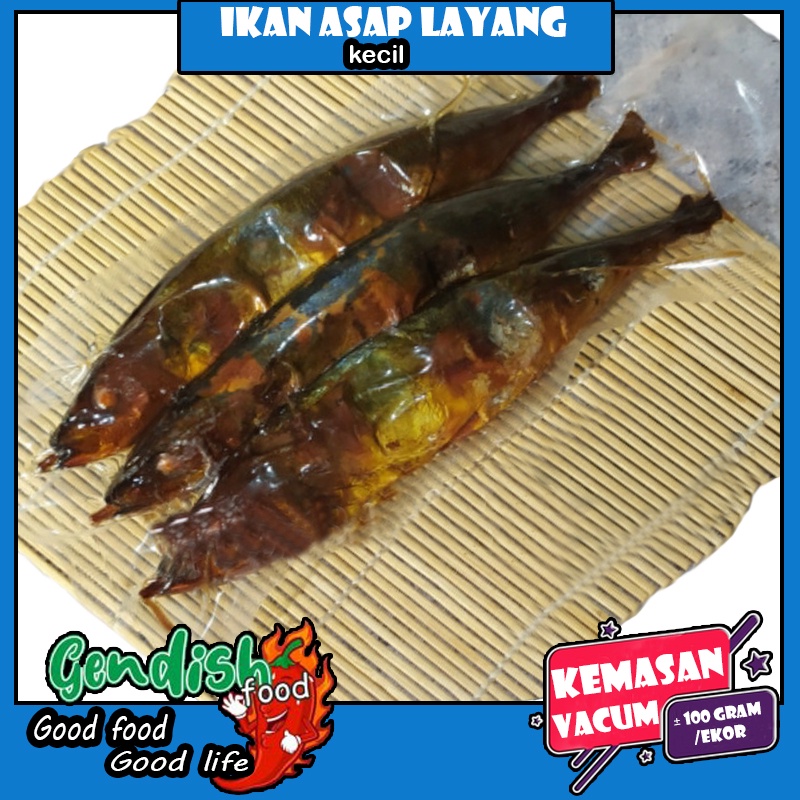 

Ikan asap layang size sedang / ikan layang asap