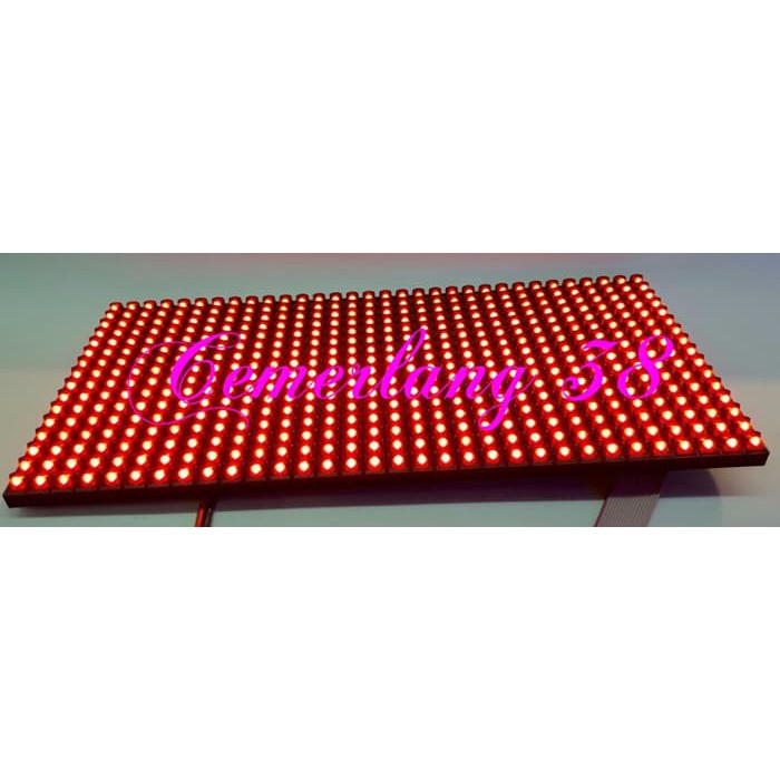 Module / Modul / Panel Led P10 Running Text Semi Outdoor Merah