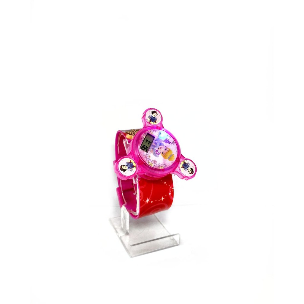 Super Murah! JAM TANGAN ANAK PEREMPUAN SPINNER PRINCESS DISNEY MUSIK LAMPU DIGITAL