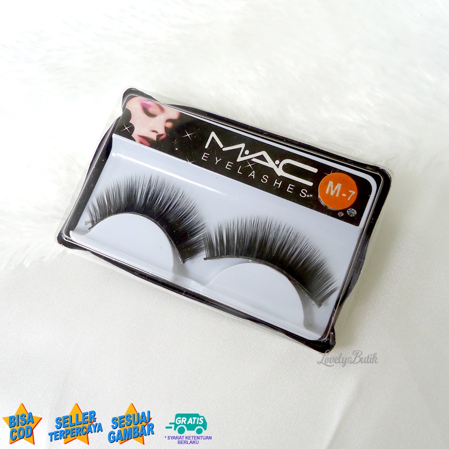 Lovelybutik - Bulu Mata Palsu Natural Lentik Tebal Eyelashes Lentik dan Lembut