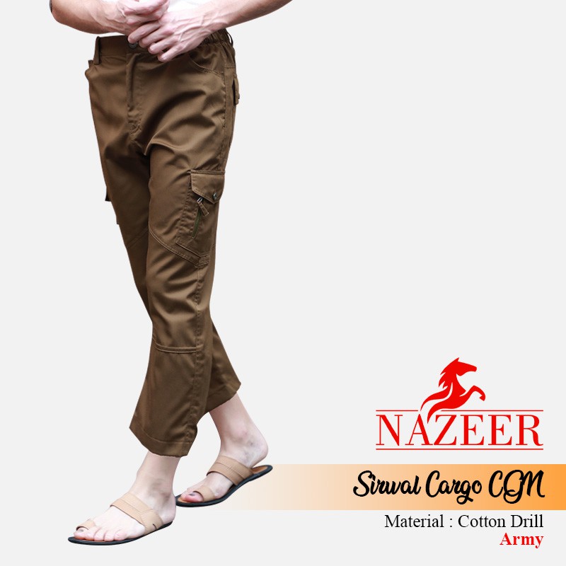 NAZEER Celana Sirwal Cargo Sirwal Tempur Celana Kargo Sirwal Outdoor Banyak Kantong ORIGINAL