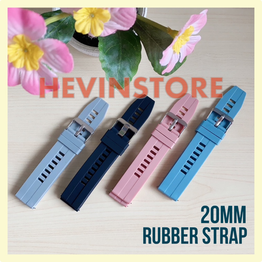 SILICONE RUBBER STRAP SMARTWATCH 20MM QUICK RELEASE VARIAN-1