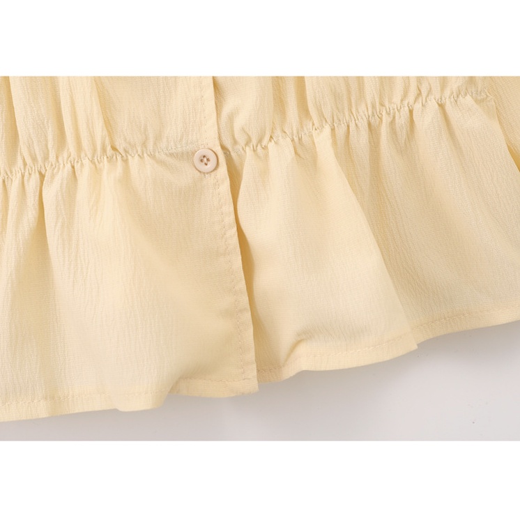babyfit baju setelan CROQUE CHOC CREME blus aksen karet dengan celana panjang anak abg sr-813