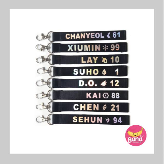Exo Strap hologram exo planet kpop gantungan lanyard