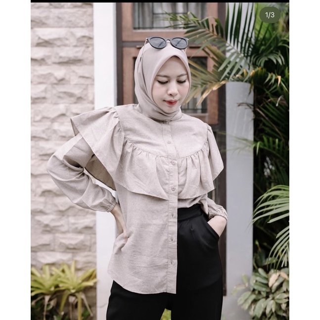 CHERRY BLOUSE (READY STOCk)