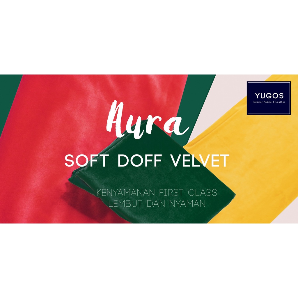 AURA Kain Sofa Kursi Velvet Baldu Lembut