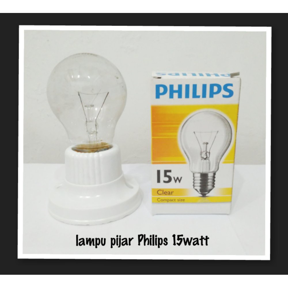 Jual Bola Lampu Pijar 15w 25w 40w 60w 70w 15 25 40 60 75 Watt Philips