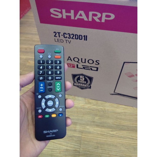 Remote Tv Sharp Original 100% GB388WJSA New Analog Digital TV