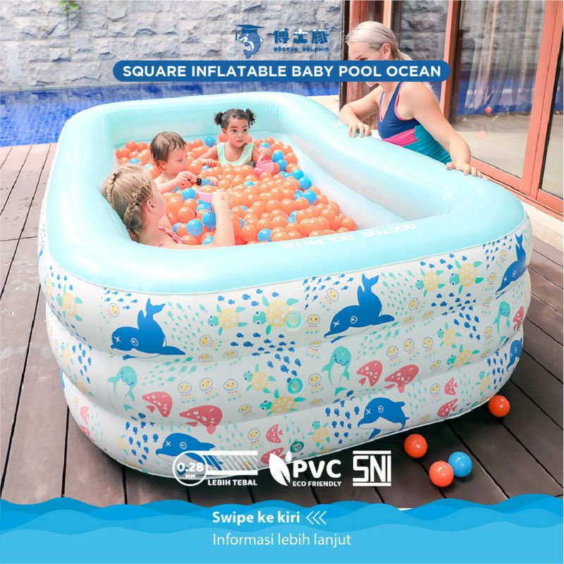 DOCTOR DOLPHIN INFLATABLE SWIM POOL ( GARANSI ! )