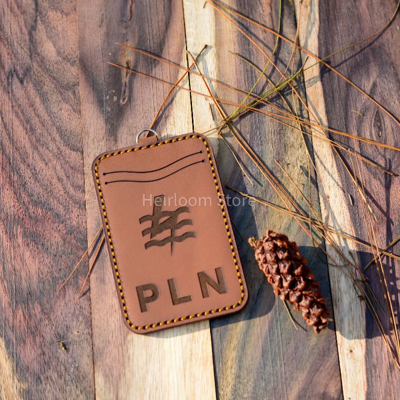 

Id Card Holder / Name tag / Kulit Asli Custom Name Tag Lanyard Leather
