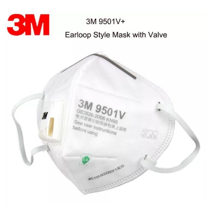 TERMMURAH!!! Masker 3M 9501V+ 100% Original  isi [25 MASKER]