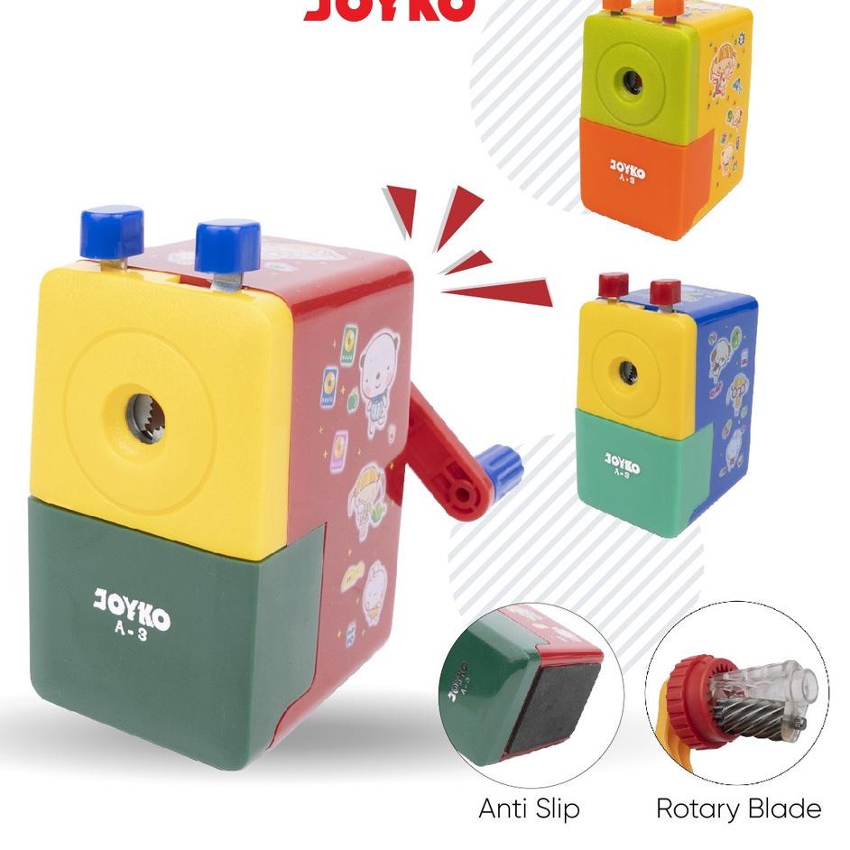 

Berkualitas! Rautan Serutan Putar Sharpener Joyko A-3 ~
