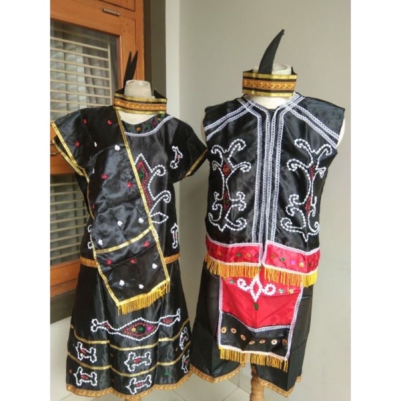 Baju adat dewasa Kalimantan barat satuan (Laki/Cewek)