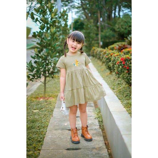 Dress Rabbit Lucuna Original Smilee Kaos Anak Perempuan Super Premium