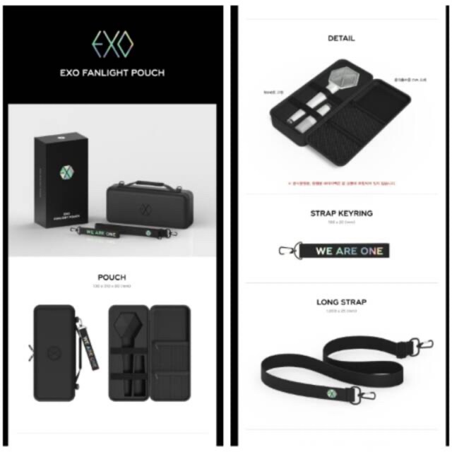 [READY STOCK] OFFICIAL POUCH LIGHTSTICK EXO