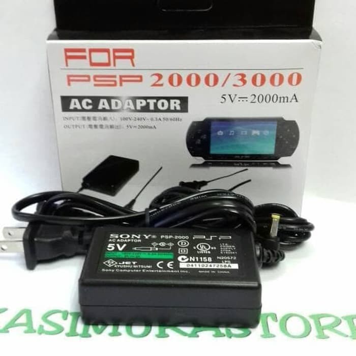 Cas Charger C Adaptor PSP Slim / Fat Seri PSP 1000 2000 3000 dll