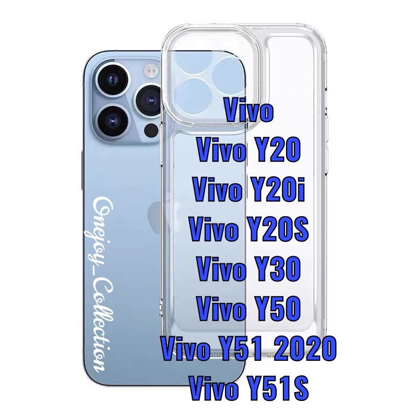 SPACE CASE SOFT TPU CLEAR CASE VIVO  Y20 Y20i Y20S Y30 Y50 Y51 2020 Y51S FULL PROTECTOR CAMERA SOFT CASE 1.6MM BENING