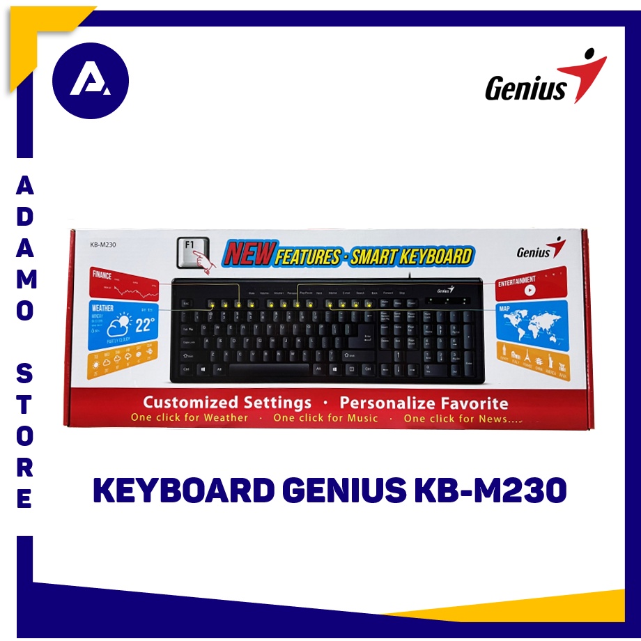 Keyboard Wired Genius KB-M230 (Wired Smart Keyboard)