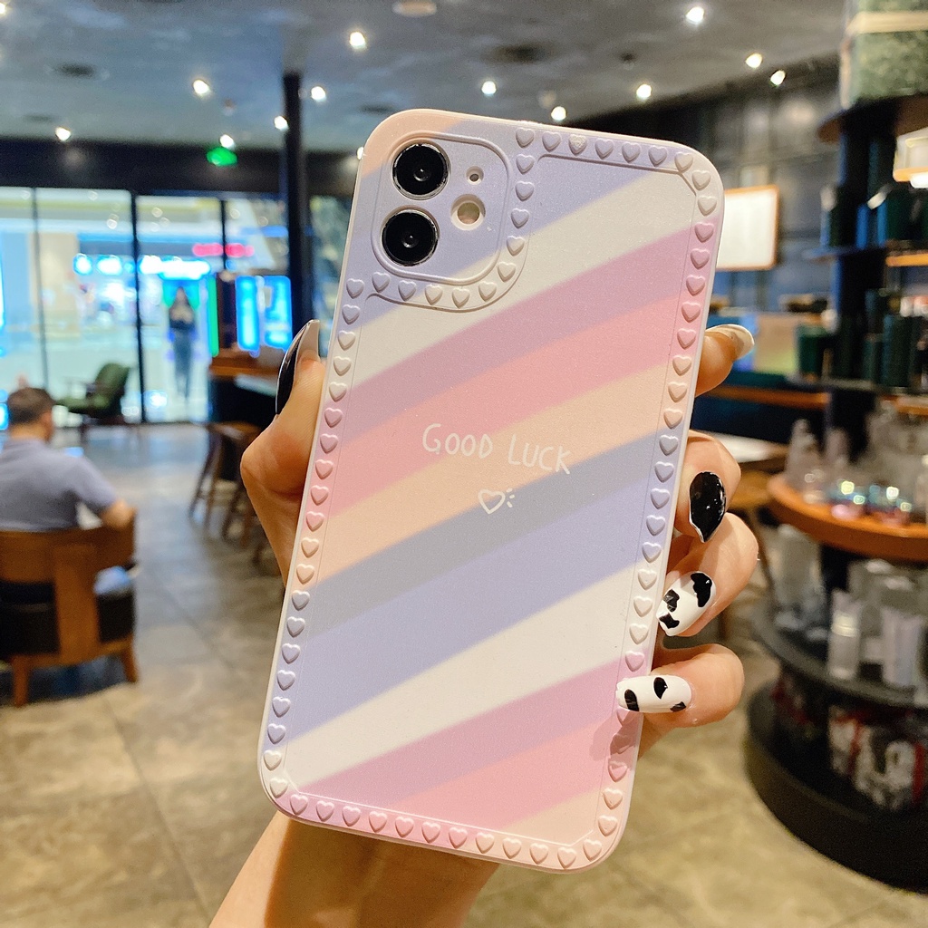 Soft Case TPU Motif Pelangi Untuk Xiaomi Poco X3 Pro X3NFC M3Pro F3 Redmi 10 9A 9C Note10S Note10 5G Note9S Note9 Note8