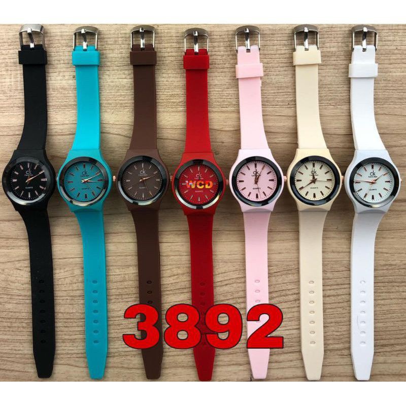 (Cod)Jam Tangan Wanita ZK Rubber New Karet C-7654QL (Dikirim Dari jakarta)