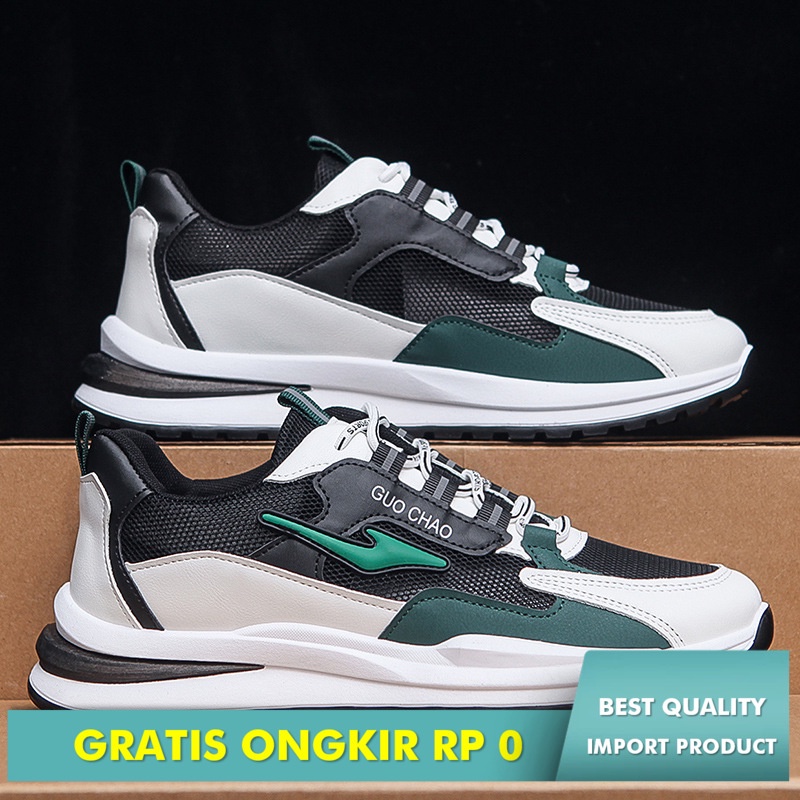 Sepatu Pria Import Wenzhou Korea Mode Kasual Depan Lace Pria Ruang Single Jaringan Guochao Siswa Sep