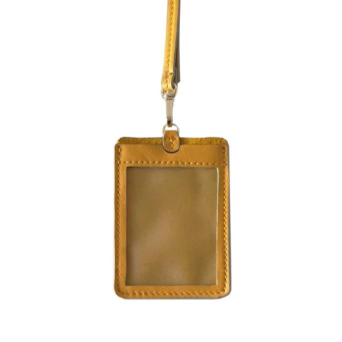 

[[COD]] Dapoza Lanyard Leather / ID card holder name tag kulit TERBAIK Kode 1289