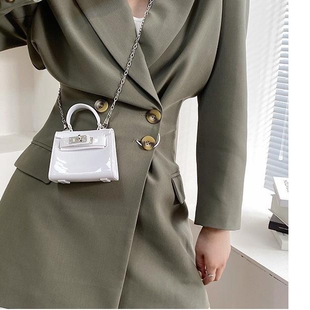 ♜ TAS JELLY GLOSSY MINI HERMEY | TAS MINI RUBBER | TAS JELLY MINI MUTIARA ▼