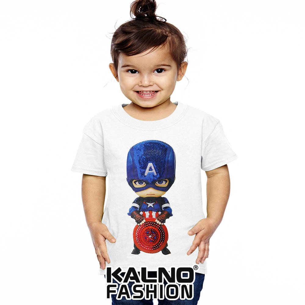 kaos baju anak CAPTEN random umur 1 - 7 tahun, baju anak super hero, baju anak karakter