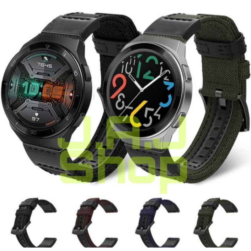 STRAP TALI JAM NILON NYLON WOVEN HUAWEI WATCH GT 6 PRO 46MM 5 4 3 2E 2 E WATCH BAND TALI JAM TANGAN