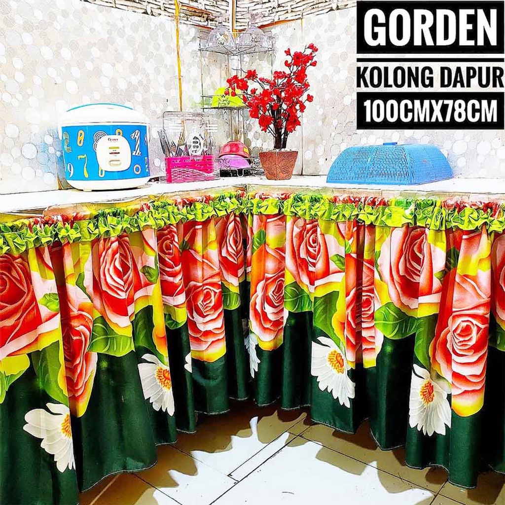 GORDEN HORDENG KORDEN KOLONG DAPUR BAWAH MEJA KOMPOR WESTAFEL MOTIF TERBARU MURAH