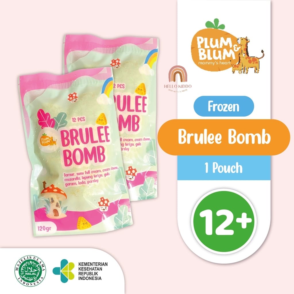 

PLUM&BLUM FROZEN BRULEE BOMB MOZARELLA CHEESE MUSHROOM NO MSG 9PCS