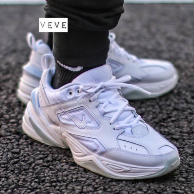 nike m2k tekno triple white