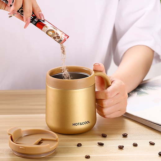 Termos Kopi Hot &amp; Cool Double Wall Stainless Steel Tumbler Cup Premium