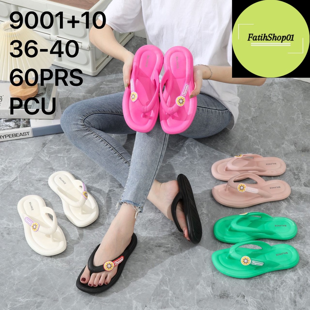 Sandal Jepit Wanita 9001+13 Fhasion korea / sandal jelly wanita import/sandal bangkok terlaris