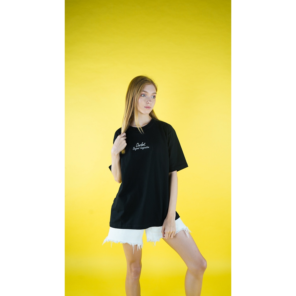 OVERLIMIT BLACK IMAGINATION 1 | T-SHIRT OVERSIZE | KAOS OVERSIZE | STREETWEAR | HITAM