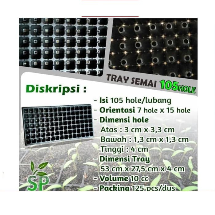 Tray Semai 105 Lubang