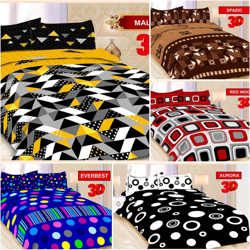 SPREI / SEPRAI BONITA 3D DISPERSE 160x200 QUEEN SIZE 160