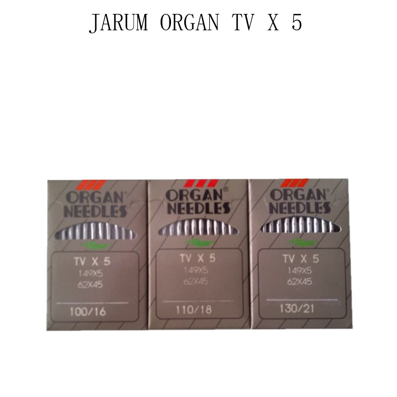 Jarum Jahit Organ TV x 5 / TVx5 - Organ Needle Untuk Mesin Make Up