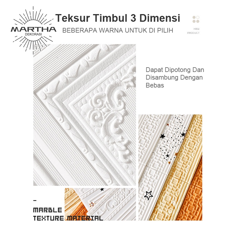1 Wallpaper Dinding Walpaper 3D Wallfoam Stiker High Quality Premium 70X90CM-1